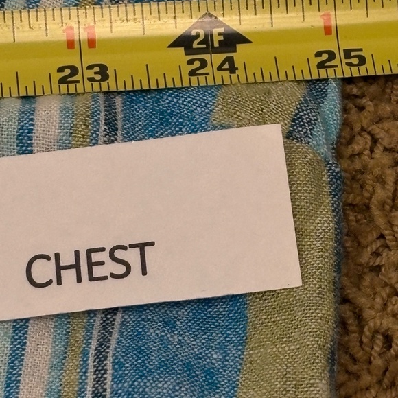 Naturals D&Co Women Linen Button Down LongSleeve Shirt Sz L Beach Coastal Summer - Picture 7 of 10